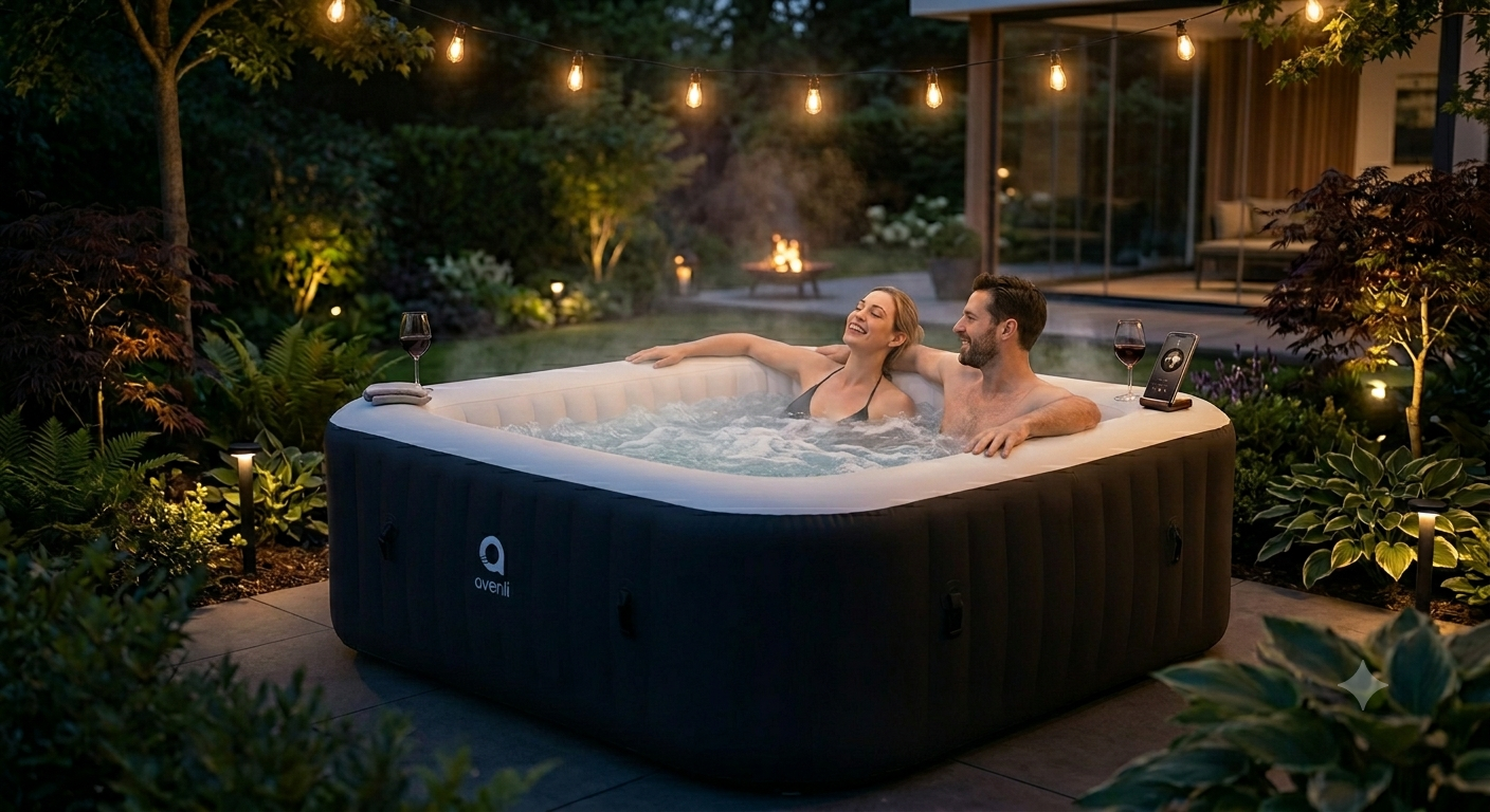 Spa Inflable Temperado: Tu Jacuzzi Privado de Lujo en Casa 🌌🛁